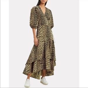 GANNI
Leopard Print Wrap Dress